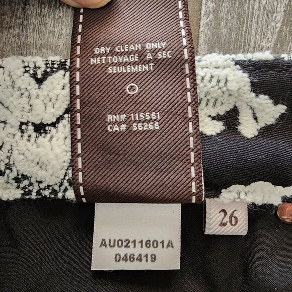 7 For All Mankind Black and White Floral  Pants - Picture 7 of 10